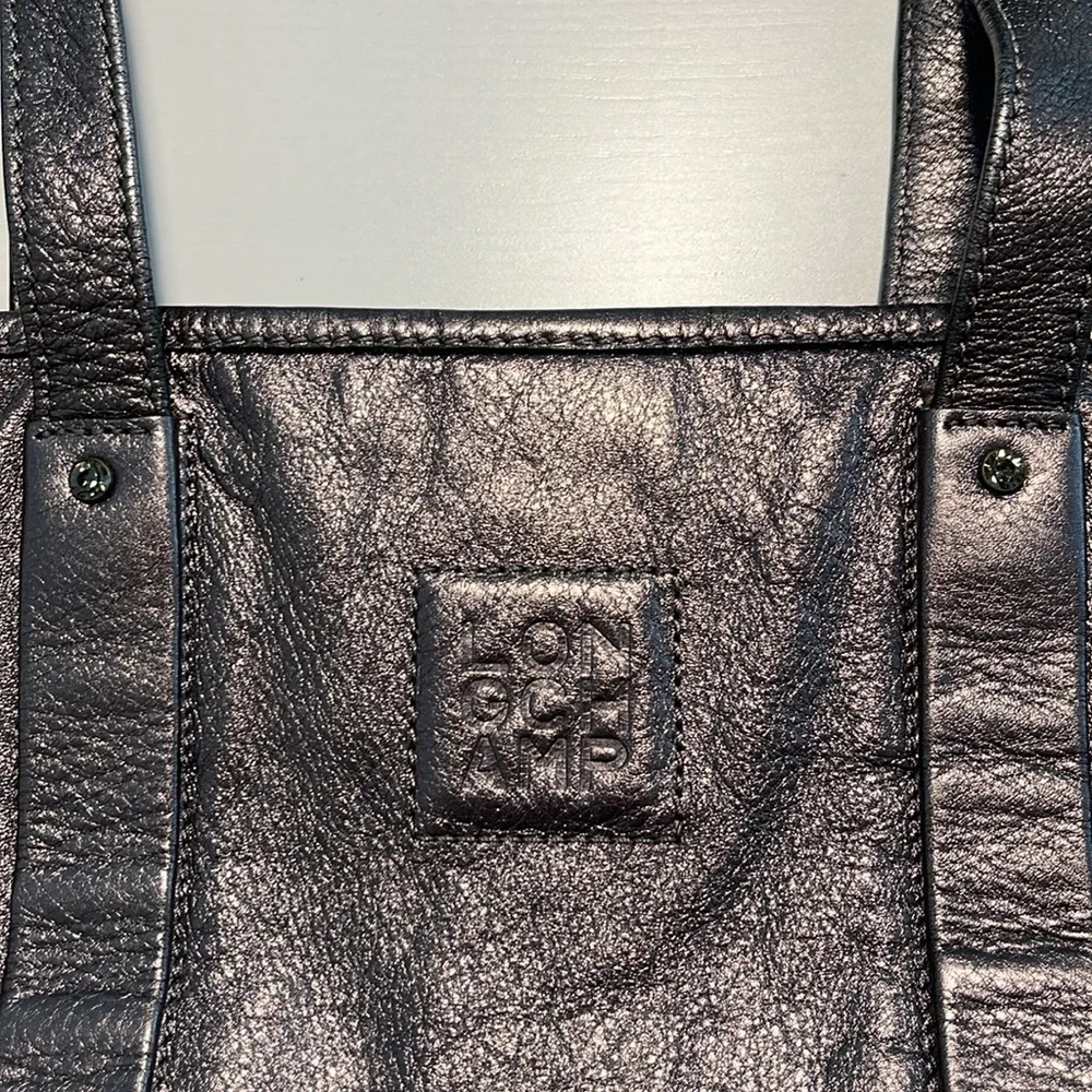 🪩 Metallic silver Longchamp shoulder bag - Picture 2 of 12